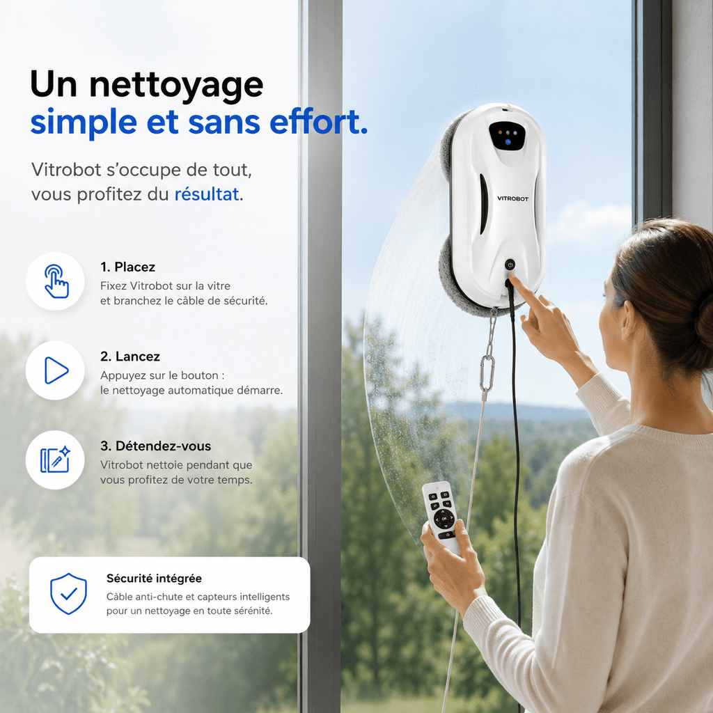 Vitrobot™ | Robot Lave-Vitres Intelligent - VITROBOT